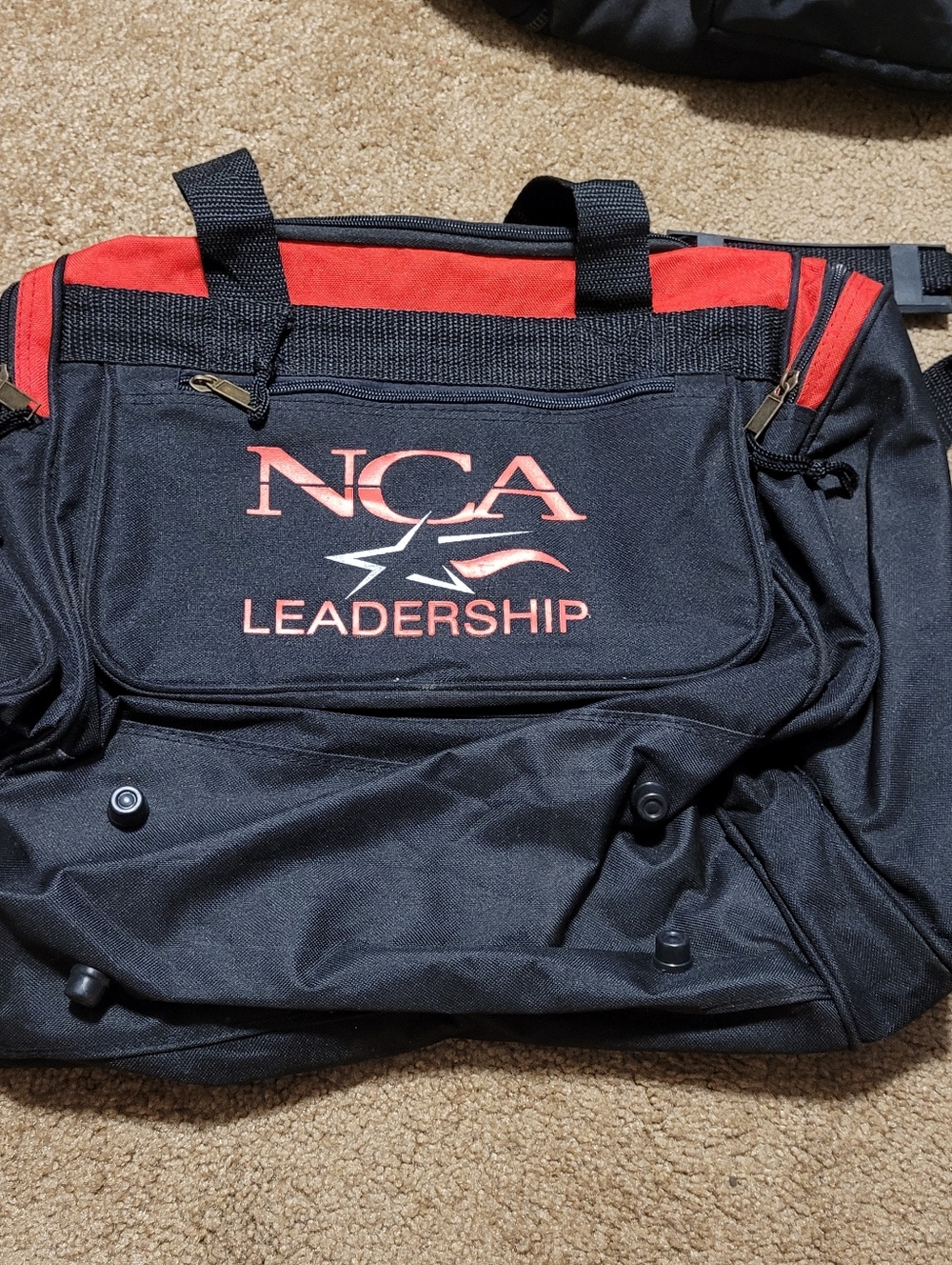NCA Leadership Black and Red  Carry Bag